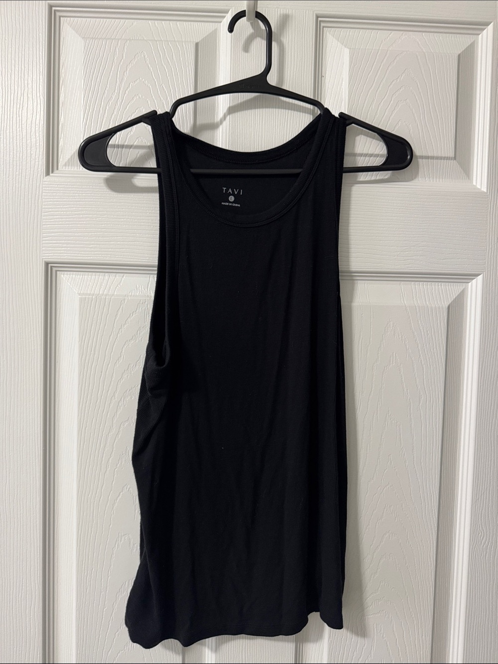 Tavi Black Racerback YOGA Tank Top - Sleek Everyday Layer